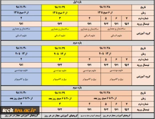 اطلاعیه حذف و اضافه  نیمسال دوم سال تحصیلی 99-98 3