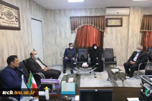 بازدید مدیرکل محترم امور دانشجویی دانشگاه فنی و حرفه ای در معیت هیئت همراه  از دانشکده فنی شهید رجائی کاشان 4