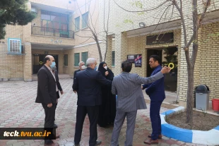 بازدید مدیرکل محترم امور دانشجویی دانشگاه فنی و حرفه ای در معیت هیئت همراه  از دانشکده فنی شهید رجائی کاشان 8