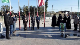 حضور و تجدید عهد و پیمان جمعی از کارکنان و اساتید و اعضای هیئت علمی دانشکده فنی شهید رجائی کاشان با شهیدان انقلاب اسلامی و دفاع مقدس در هفته بسیج مستضعفین 14