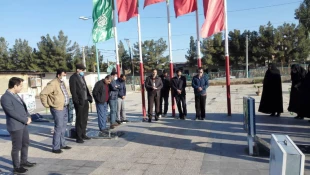 حضور و تجدید عهد و پیمان جمعی از کارکنان و اساتید و اعضای هیئت علمی دانشکده فنی شهید رجائی کاشان با شهیدان انقلاب اسلامی و دفاع مقدس در هفته بسیج مستضعفین 16