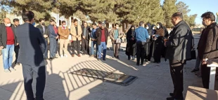 تجدید پیمان اعضای هیئت رئیسه، کارکنان و اساتید دانشکده فنی شهید رجائی کاشان با شهیدان دفاع مقدس 9