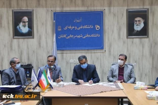 بازدید فرماندار محترم شهرستان کاشان آقای دکتر محمدشریف زارعی از دانشکده فنی شهید رجائی کاشان 5