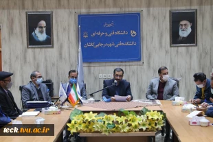 بازدید فرماندار محترم شهرستان کاشان آقای دکتر محمدشریف زارعی از دانشکده فنی شهید رجائی کاشان 12