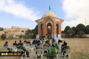 مراسم نهمین یادواره شهدای دانشجو و پنجمین سالگرد دفن شهیدان گمنام در دانشکده فنی شهید رجائی کاشان 5