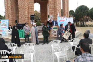 مراسم نهمین یادواره شهدای دانشجو و پنجمین سالگرد دفن شهیدان گمنام در دانشکده فنی شهید رجائی کاشان 15