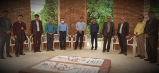 تجدید عهد و میثاق با شهدای گمنام مدفون در دانشکده فنی شهید رجائی کاشان در روز سوم خرداد 5