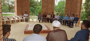 تجدید عهد و میثاق با شهدای گمنام مدفون در دانشکده فنی شهید رجائی کاشان در روز سوم خرداد 7