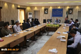 برگزاری جلسه هماهنگی و تبادل نظر بین عوامل قبل از برگزاری آزمون های پایان سال در دانشکده فنی شهید رجائی کاشان 5