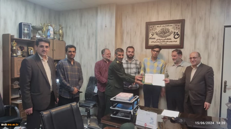 جلسه تکریم و معارفه مسئول بسیج دانشجویی دانشکده فنی شهید رجایی کاشان 9