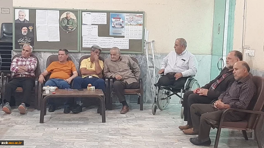 حضور جمعی از اساتید ، کارکنان و دانشجویان در آسایشگاه جانبازان بالای 70 درصد 2