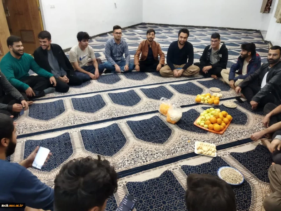 دورهمی دانشجویان دانشگاه ملی مهارت شهید رجایی کاشان در خوابگاه در شب یلدا 2