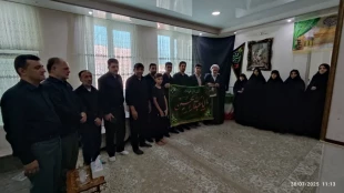 دیدار رئیس ، معاون دانشجویی و فرهنگی ، مسئولین بسیج اساتید ، کارکنان و دانشجویی ، تعدادی از اساتید و پرسنل دانشکده ملی مهارت شهید رجایی کاشان با خانواده شهید طریق القدس محمد ذوالفقارپور 2