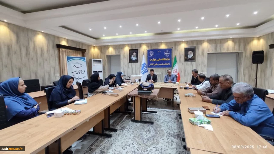 نشست خبری مدیرکل تربیت بدنی دانشگاه ملی مهارت و رئیس دانشکده شهید رجایی کاشان 3