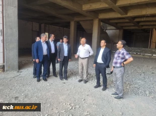 بازدید رئیس دانشگاه ملی مهارت از پروژه در حال ساخت آموزشکده دختران کاشان 2