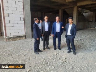 بازدید رئیس دانشگاه ملی مهارت از پروژه در حال ساخت آموزشکده دختران کاشان 3