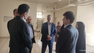 بازدید دکتر زمانی، رئیس دانشگاه ملی مهارت از خوابگاه آموزشکده‌ دختران کاشان 2