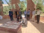 غبارروبی قبور شهدای گمنام دانشکده